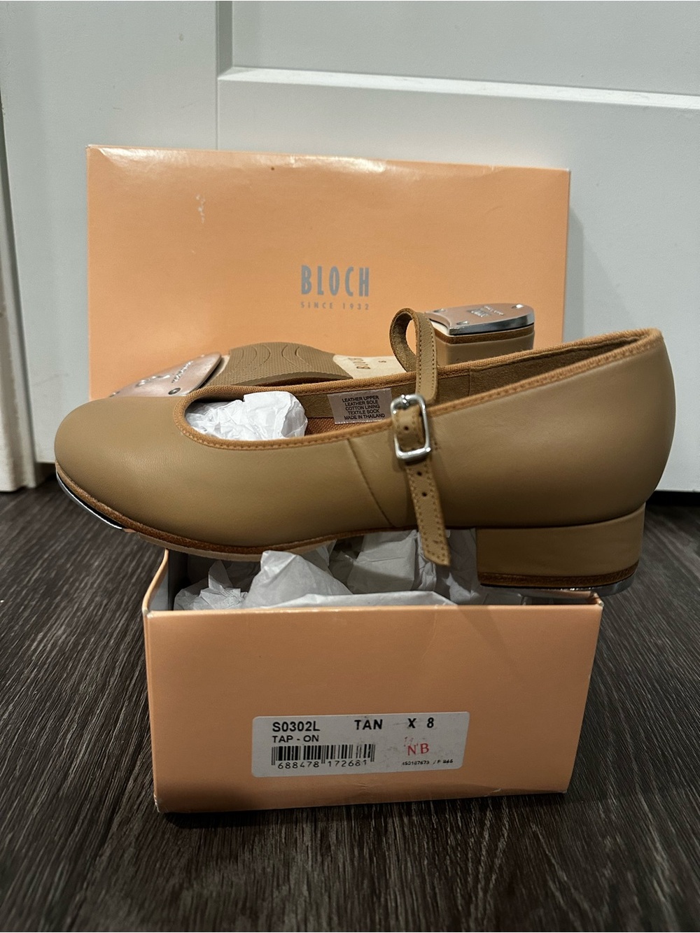 Bloch Tan Mary Jane Tap Shoe with Ankle Strap